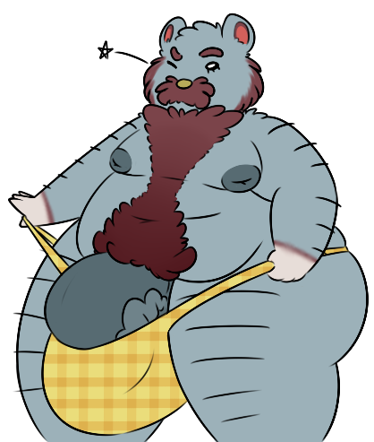 2016 alpha_channel animal_crossing anthro arm_hair barazoku barely_contained bear beardo_(animal_crossing) belly big_belly biped black_eyes blue_body body_hair brown_body bulge chest_hair clothing darkened_genitals deep_navel digital_drawing_(artwork) digital_media_(artwork) eyelashes facial_hair flat_texture gloves_(marking) grey_nipples grey_penis hairy happy_trail holding_clothing hyper hyper_bulge hyper_penis inverted_nipples l00dpanda leg_hair lighting male mammal markings mature_male moobs multicolored_body mustache navel nintendo nipples no_sclera obese one_eye_closed overweight overweight_male penis penis_base pinup plaid portrait pose shadow sideburns simple_background solo standing star tan_nose thick_thighs thong three-quarter_portrait transparent_background vein veiny_penis video_games white_body wink