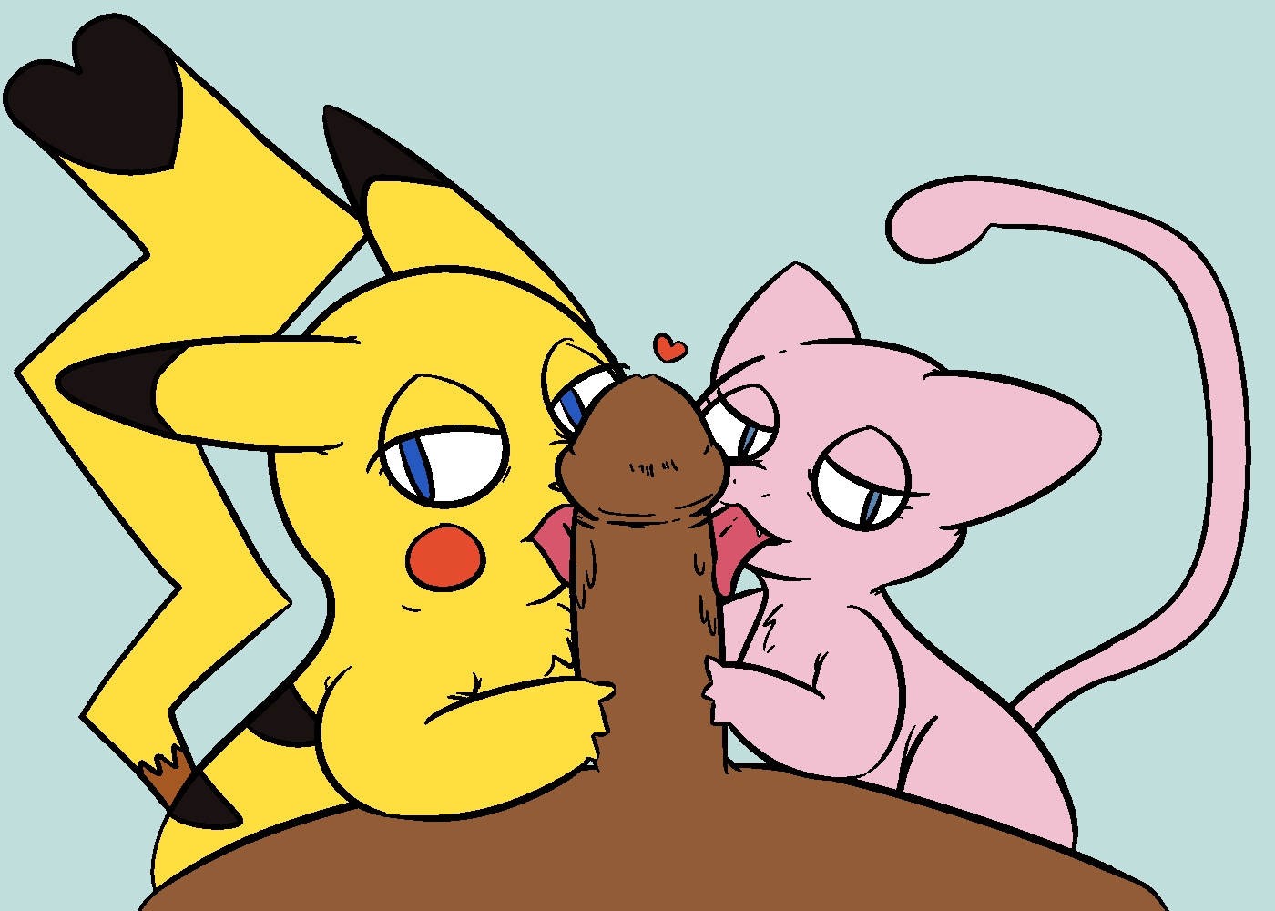 &lt;3 bestiality blush blush_stickers codedcells collaborative_fellatio dark_skin duo_focus edit erection faceless_male fellatio female feral group group_sex half-closed_eyes human human_on_feral humanoid_penis interspecies legendary_pok&eacute;mon licking male male/female male_on_feral mammal mew nintendo oral penis pikachu pok&eacute;mon pok&eacute;mon_(species) pok&eacute;philia rodent sex threesome tongue tongue_out unknown_artist video_games
