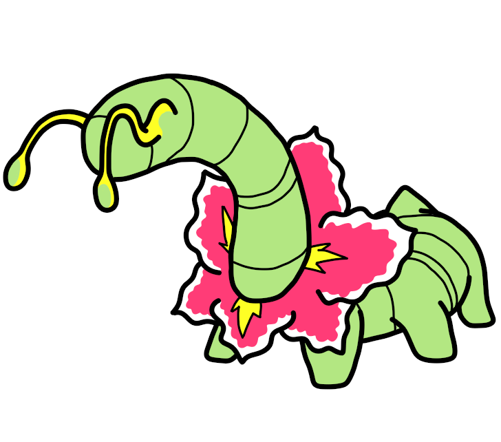 2017 6_legs alternate_species ambiguous_gender arthropod bugdex digital_drawing_(artwork) digital_media_(artwork) exoskeleton eyestalks fak&eacute;mon feral flora_fauna flower front_view full-length_portrait green_exoskeleton green_tail insect meganium multi_leg multi_limb nintendo plant pok&eacute;mon pok&eacute;mon_(species) portrait ricky_hoffman simple_background solo standing toony video_games white_background