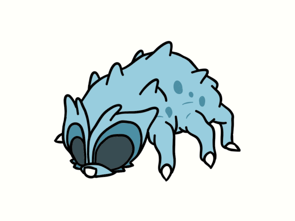 1_toe 2017 6_legs alternate_species ambiguous_gender arthropod blue_body blue_spots bugdex claws compound_eyes digital_drawing_(artwork) digital_media_(artwork) fak&eacute;mon feral full-length_portrait grey_eyes insect multi_leg multi_limb nidoran nidoran♀ nintendo pok&eacute;mon pok&eacute;mon_(species) portrait ricky_hoffman simple_background solo spikes spots spotted_body standing toe_claws toony video_games white_background white_claws