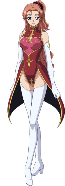 1girl bare_shoulders boots code_geass code_geass:_soubou_no_oz elbow_gloves full_body gloves hair_ornament hair_ribbon hairclip high_heel_boots high_heels leotard long_hair looking_at_viewer marrybel_mel_britannia pink_hair purple_eyes red_leotard red_ribbon ribbon simple_background solo thigh_boots thighhighs white_background white_footwear white_gloves white_thighhighs