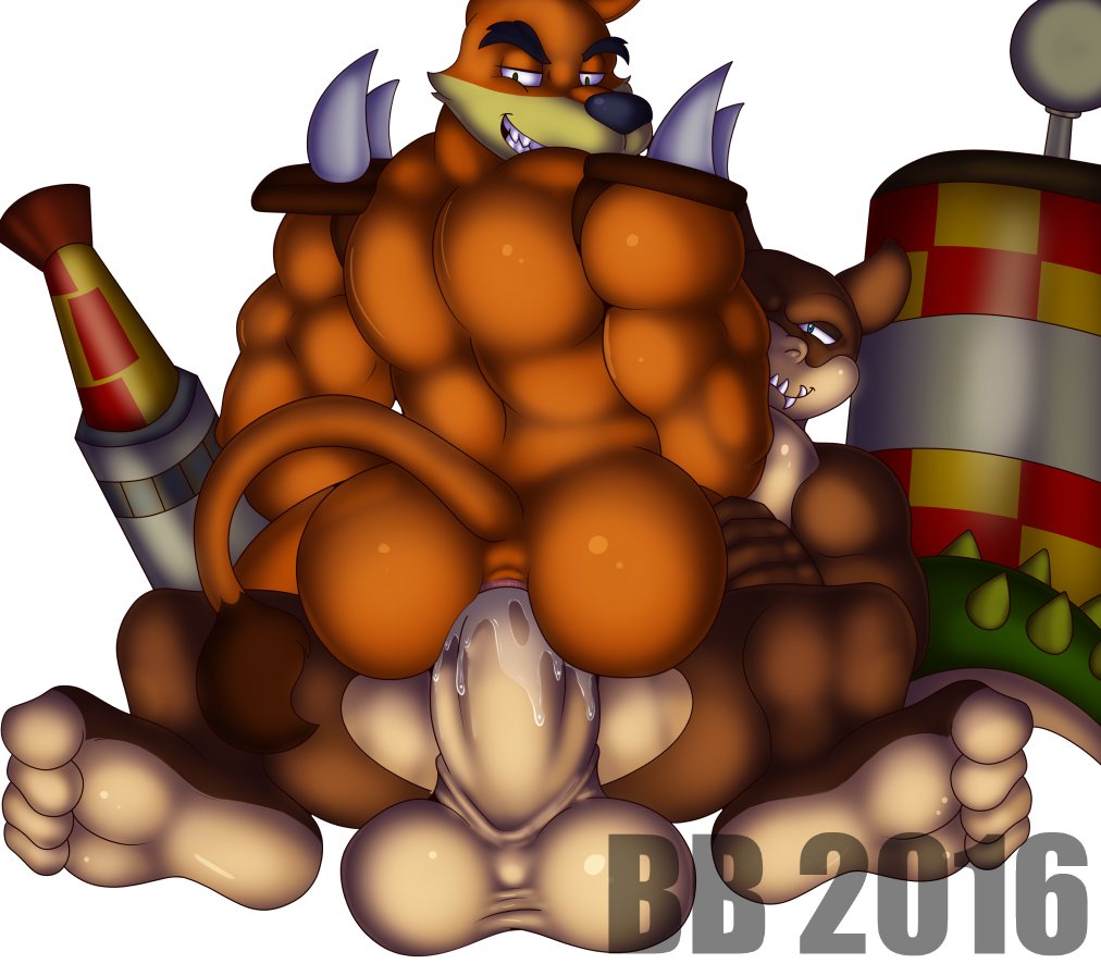 2016 4_toes activision anal anal_penetration anthro anthro_on_anthro anthro_penetrated anthro_penetrating anthro_penetrating_anthro anus back_muscles balls biceps big_balls big_penis blackbear bodily_fluids brown_body brown_fur bubble_butt butt canid canine canis clenched_teeth cowgirl_position crash_bandicoot_(series) crocodile crocodilian crocodylid dasyuromorph dingo dingodile duo eyebrows fangs feet from_front_position fur genital_fluids genitals green_body green_scales grin hand_on_leg hand_on_thigh hybrid interspecies looking_at_penetration looking_back lying male male/male male_penetrated male_penetrating male_penetrating_male mammal marsupial muscular muscular_anthro muscular_male nude on_back on_bottom on_ground on_top orange_body orange_fur penetration penis reptile scales scalie sex simple_background smile soles spikes spread_legs spreading tail tan_body tan_fur teeth thick_eyebrows thylacine tiny_tiger toes triceps white_background