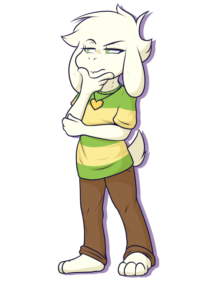 2018 alpha_channel anthro asriel_dreemurr caprine crackers cub goat green_eyes male mammal solo standing undertale video_games young