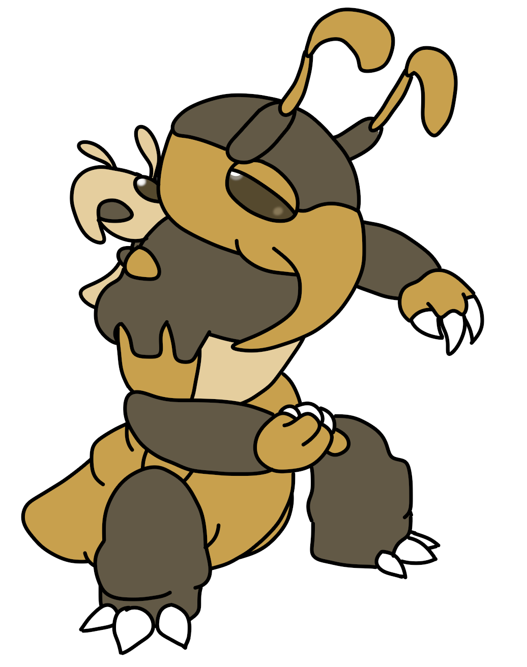 2017 3_fingers 3_toes abdomen alternate_species ambiguous_gender antennae anthro arthropod baby baby_kangaskhan biped brown_antennae brown_exoskeleton bugdex carrying child claws digital_drawing_(artwork) digital_media_(artwork) duo exoskeleton fak&eacute;mon featureless_crotch fist front_view frown full-length_portrait half-closed_eyes insect kangaskhan looking_away looking_up nintendo nude open_mouth parent parent_and_child piggyback pok&eacute;mon pok&eacute;mon_(species) portrait proboscis ricky_hoffman simple_background size_difference standing tan_antennae tan_exoskeleton toe_claws toes toony two_tone_exoskeleton video_games white_background white_claws young