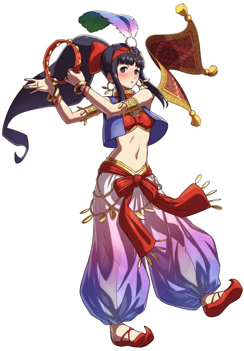 alternate_costume blush bow bracelet breasts carpet earrings full_body hair_bow jewelry long_hair nakoruru official_art ogura_eisuke red_bow samurai_spirits see-through small_breasts snk snk_heroines:_tag_team_frenzy solo the_king_of_fighters