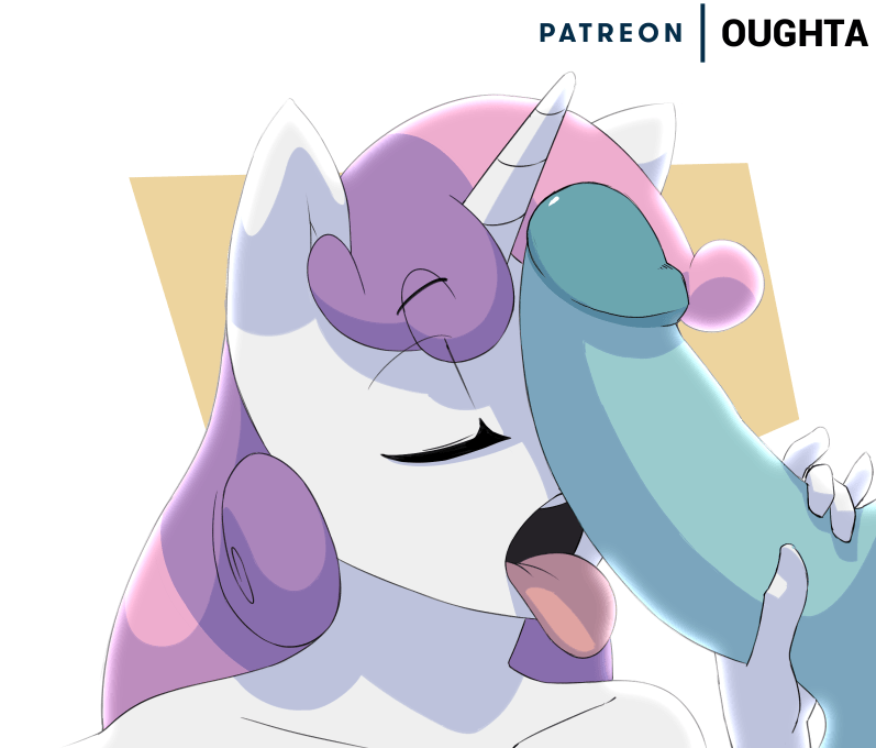 2018 aged_up animated anthro duo equine female friendship_is_magic hair licking male male/female mammal multicolored_hair my_little_pony open_mouth oral oughta sex solo_focus sweetie_belle_(mlp) tongue tongue_out two_tone_hair