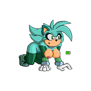 alpha_channel anthro breasts clothing crawling digital_media_(artwork) fan_character female gloves mammal mostly_nude nipples pixel_(artwork) randomobliquity_(artist) simple_background solo sonic_(series) sprite transparent_background