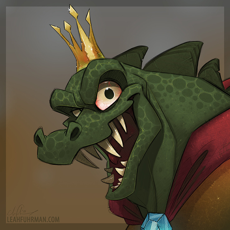 anthro cape close-up clothing crocodilian crown detailed donkey_kong_(series) king king_k_rool kremling leahfuhrman looking_at_viewer male nintendo open_mouth portrait reptile royalty scalie sharp_teeth smile solo teeth tongue video_games