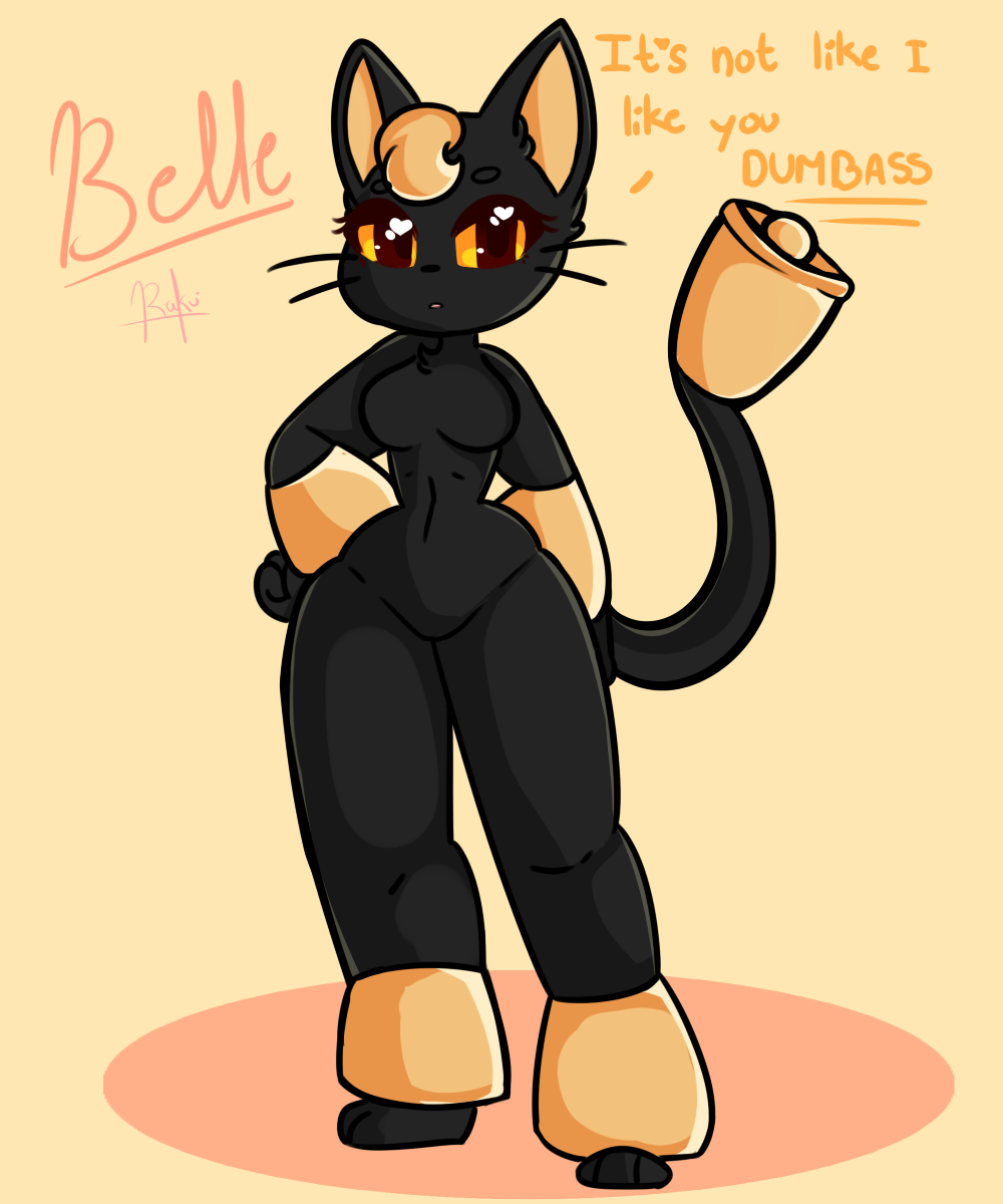 &lt;3 &lt;3_eyes anthro anthrofied belle_(nic-m-lyc) berurun english_text feline female looking_at_viewer mammal nic-m-lyc nintendo nude pok&eacute;mon pok&eacute;mon_gold_beta pok&eacute;morph solo text tsundere video_games