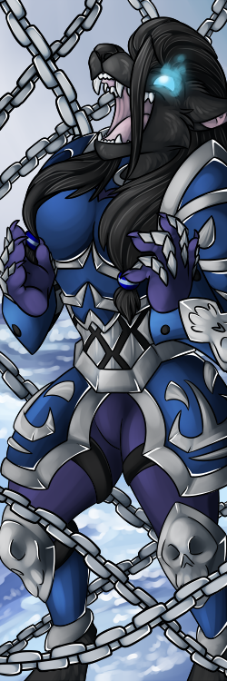 amo_(amocin) amocin anthro armor blizzard_entertainment blue_eyes breasts canine chain claws clothed clothing death_knight digital_media_(artwork) fangs female fur magic_user mammal open_mouth simple_background solo teeth tongue undead video_games warcraft were werewolf wolf worgen