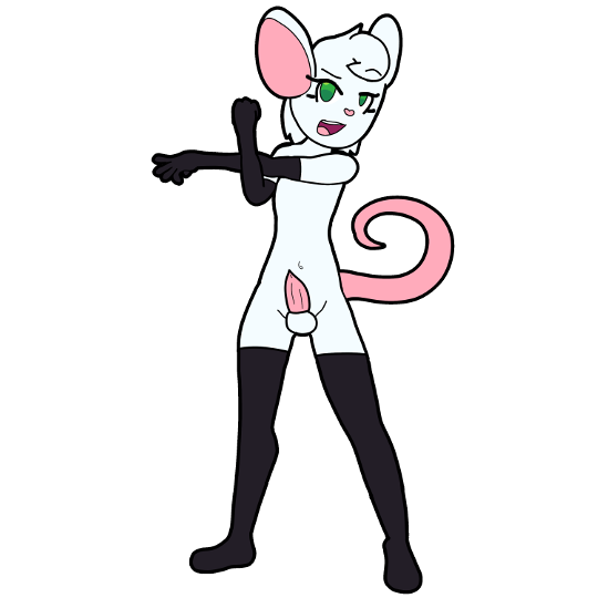 2018 alpha_channel anthro balls clothing digital_drawing_(artwork) digital_media_(artwork) erection eyelashes fur girly gloves green_eyes legwear male mammal mouse nude open_mouth penis reggie_(whygena) rodent shiny-lilligant simple_background smile solo stockings white_fur