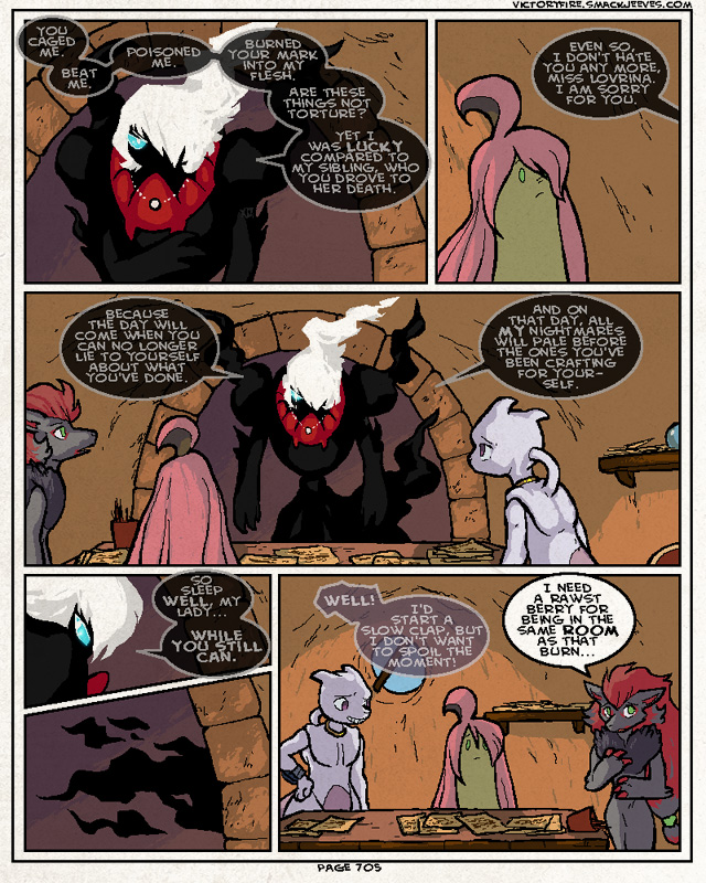 comic darkrai dialogue english_text female gourgeist humanoid legendary_pok&eacute;mon lovrina_(pok&eacute;mon) male mewtwo n_(pok&eacute;mon) nintendo pok&eacute;mon pok&eacute;mon_(species) pok&eacute;mon_mystery_dungeon pok&eacute;mon_victory_fire speech_bubble sulfurbunny_(artist) text video_games zoroark