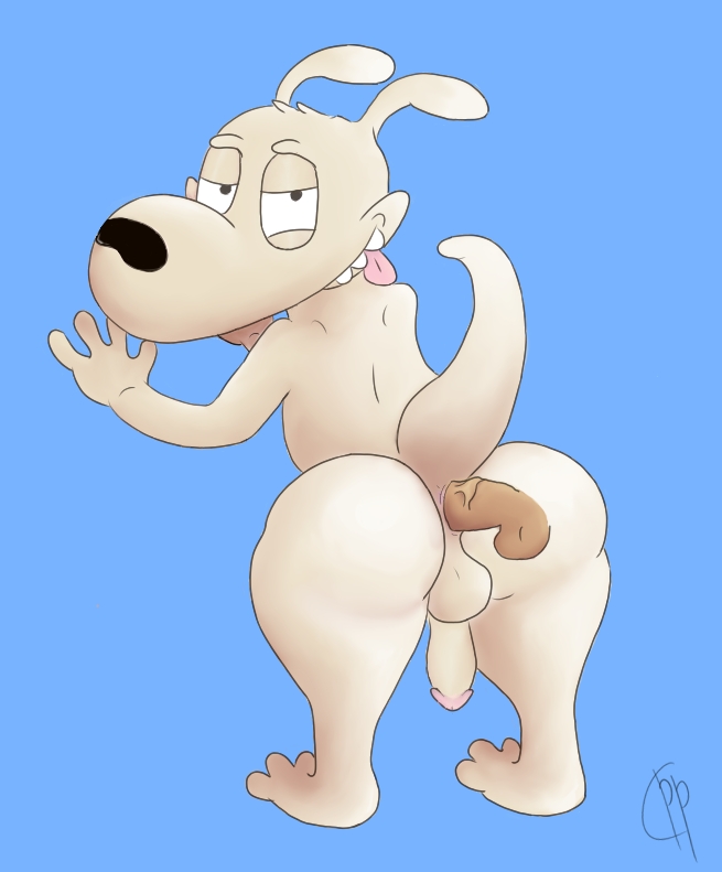 anal anal_penetration anthro balls butt cockpeepee looking_back male male/male mammal marsupial nickelodeon nude penetration penis presenting rocko rocko's_modern_life sex wallaby