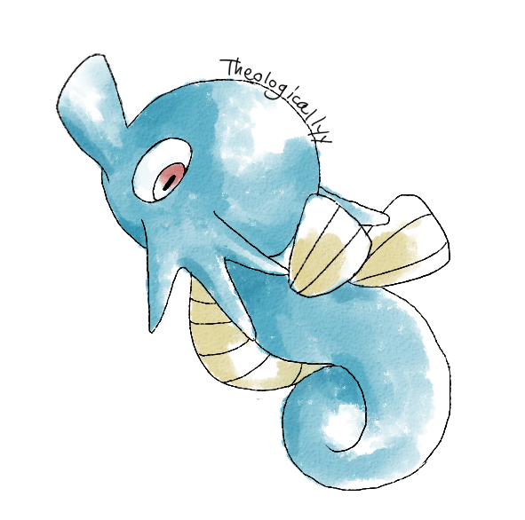 2015 ambiguous_gender artsy-theo belly_scales blue_scales blue_tail countershade_torso countershading curled_tail digital_drawing_(artwork) digital_media_(artwork) ear_frills feral fin fish frill full-length_portrait horsea looking_back marine multicolored_scales nintendo pok&eacute;mon pok&eacute;mon_(species) portrait red_eyes scales side_view signature simple_background siphon_(anatomy) solo style_parody suspended_in_midair tan_countershading tan_scales toony two_tone_scales video_games white_background