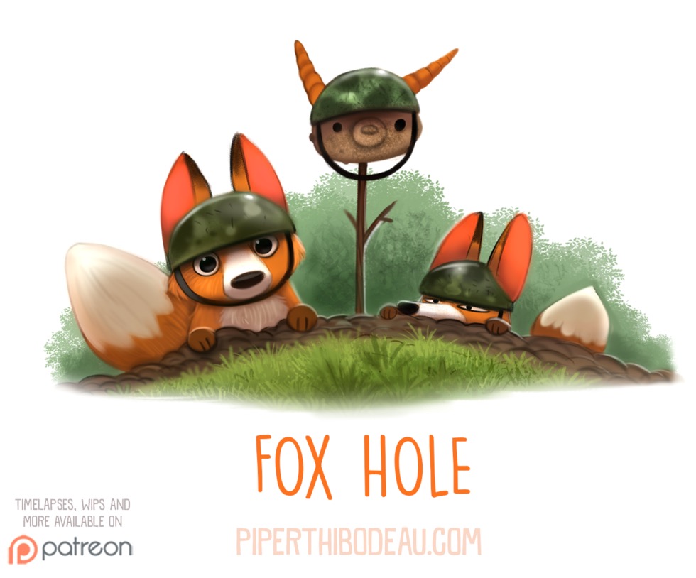 ambiguous_gender armor better_version_at_source black_nose canine cryptid-creations english_text feral fox fur grass helmet looking_at_viewer mammal text