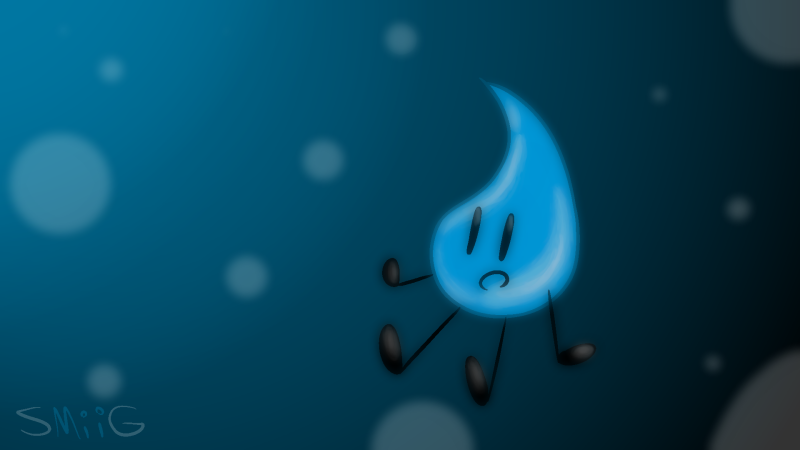 ambiguous_gender animate_inanimate bfb bfdi bubble elemental liquid not_furry object_shows signature solo somemiigunner teardrop underwater water water_elemental