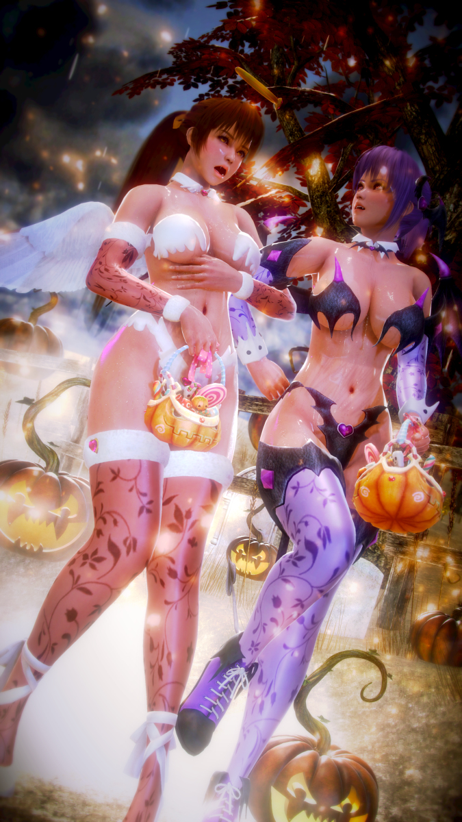 2girls ayane_(doa) bikini breasts dead_or_alive honey_select honeykai_(artist) illusion_soft kasumi_(doa) multiple_girls swimsuit