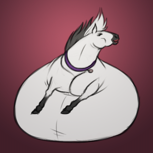 ambiguous_gender animated belly big_belly black_hair collar dancing equine eyes_closed feral fur hair hooves horse humor hyper hyper_belly mammal markings mollie_(molliemare) multicolored_hair overweight red_background red_lips silly simple_background socks_(marking) solo sugarboy two_tone_hair white_fur white_hair