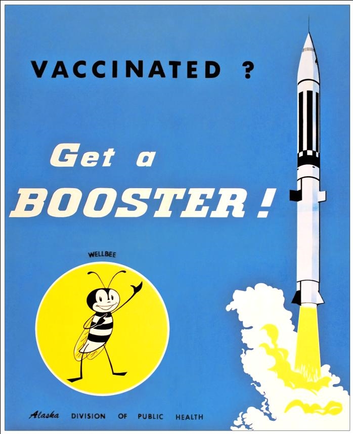 1964 20th_century alaska alaska_division_of_public_health ambiguous_gender ancient_art antennae_(anatomy) anthro arthropod bee black_body blue_background centers_for_disease_control_and_prevention character_name english_text featureless_crotch harold_m._walker hymenopteran insect insect_wings looking_at_viewer multicolored_body nude official_art open_mouth open_smile poster poster_template rocket simple_background sky smile solo standing stinger striped_body stripes text toony traditional_media_(artwork) two_tone_body wellbee white_body wings