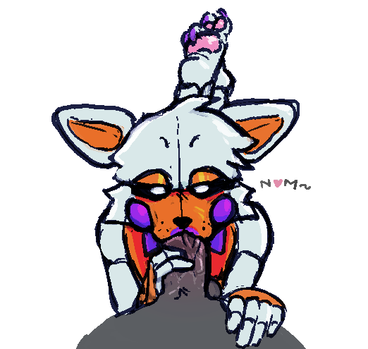 anthro duo faceless_character faceless_male fellatio five_nights_at_freddy's five_nights_at_freddy's_world girly humanoid kukowuko lolbit_(fnaf) male male/male oral oral_penetration penetration penile scottgames sex