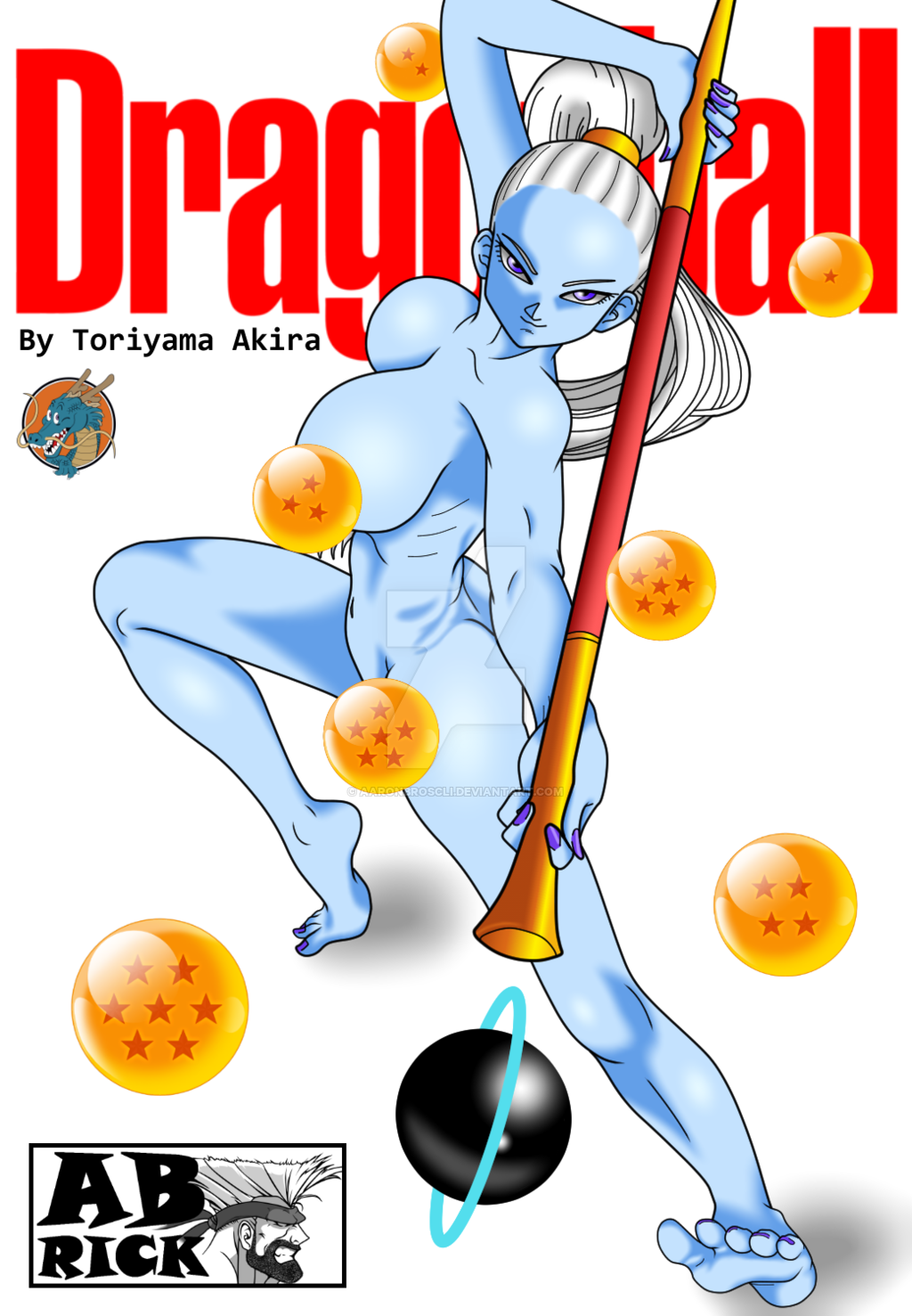1girl aaron_broscli ass breasts butt_crack dragon_ball dragon_ball_super vados_(dragon_ball)