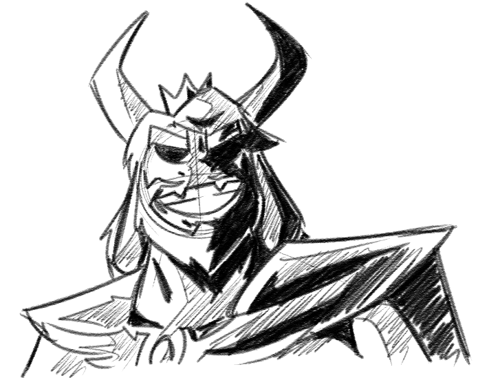 all_might asgore_dreemurr beard boss_monster caprine crown facial_hair fangs horn long_ears male mammal my_hero_academia potoobrigham simple_background solo undertale video_games white_background