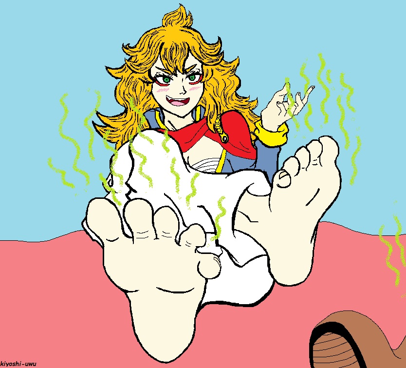 black_clover feet foot_fetish meleoleona mereoleona mereoleona_vermillion scat smell stinky sweat sweaty