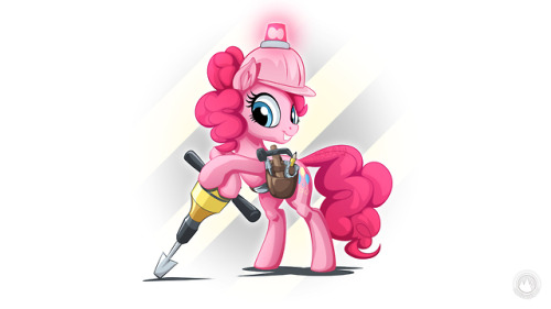 cute girl hardhat helmet jackhammer lowres pink sexy