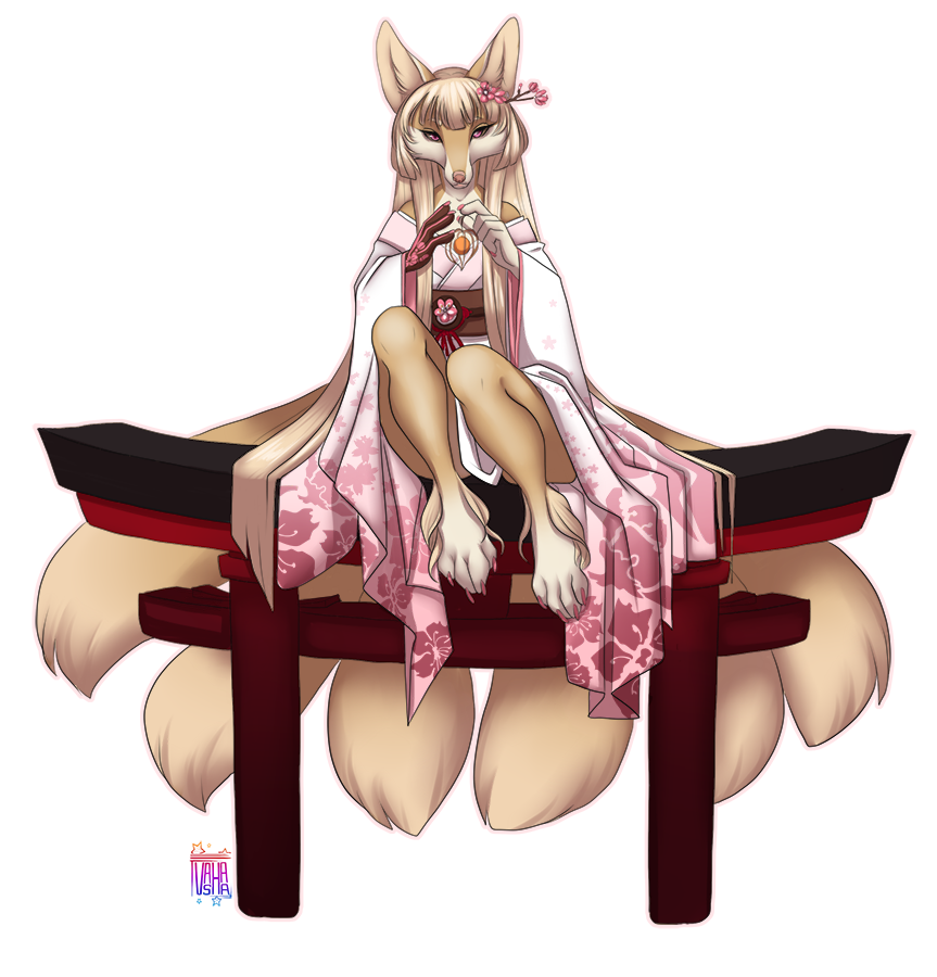 2019 4_toes 5_fingers anthro barefoot canid canine clothed clothing digital_media_(artwork) female fox fur mammal solo tan_fur toes vashaa