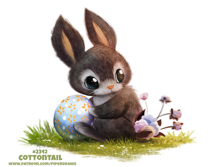 ambiguous_gender black_eyes cotton_(plant) cottontail_rabbit cryptid-creations easter easter_egg egg feral flora_fauna fur grass grey_fur holidays humor lagomorph leporid mammal plant pun rabbit simple_background solo visual_pun whiskers white_background white_fur