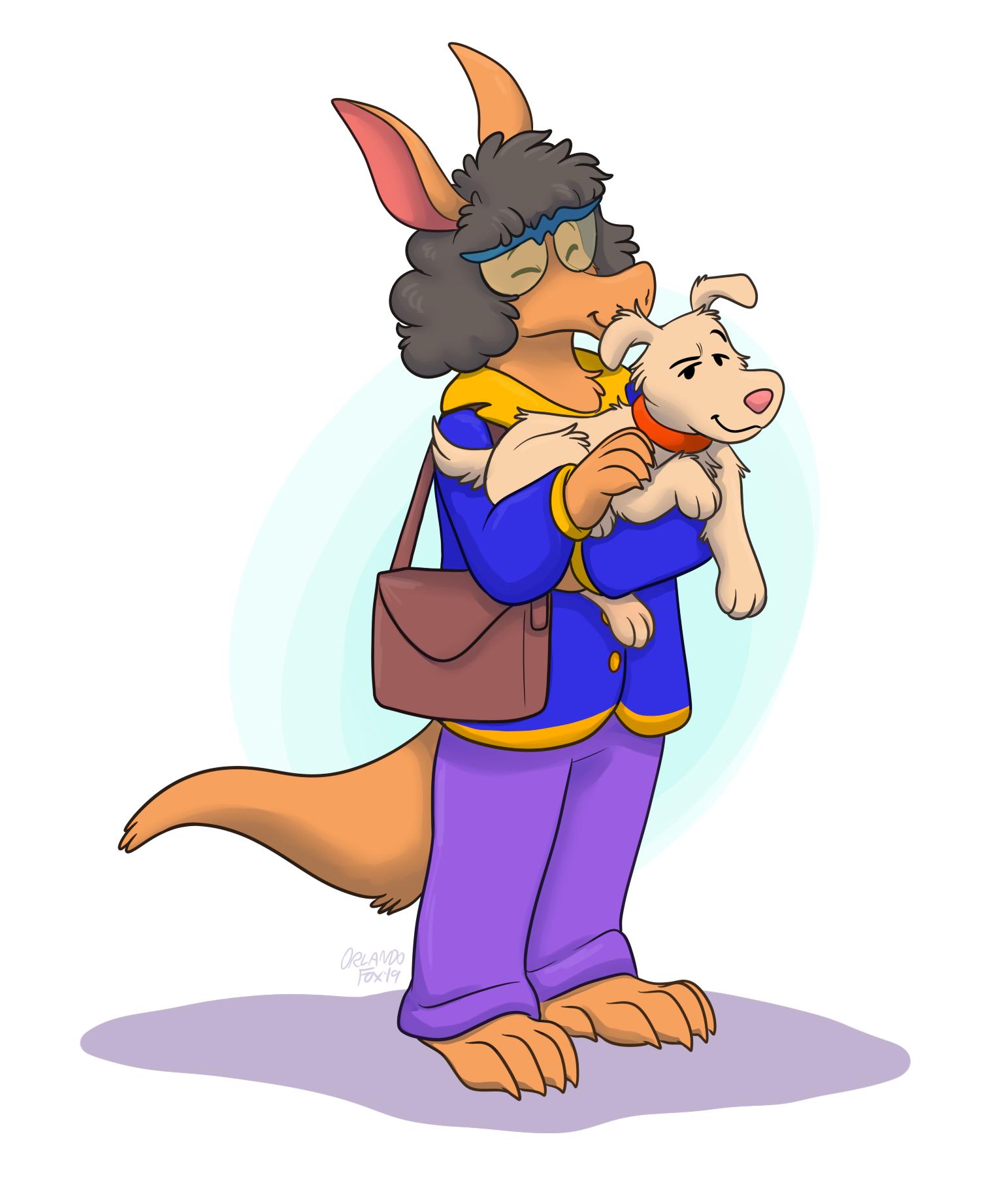 2019 aardvark anthro arthur_(series) by-nc-nd canid canine canis clothed clothing creative_commons digital_media_(artwork) domestic_dog female hi_res mammal orlandofox thora_reed
