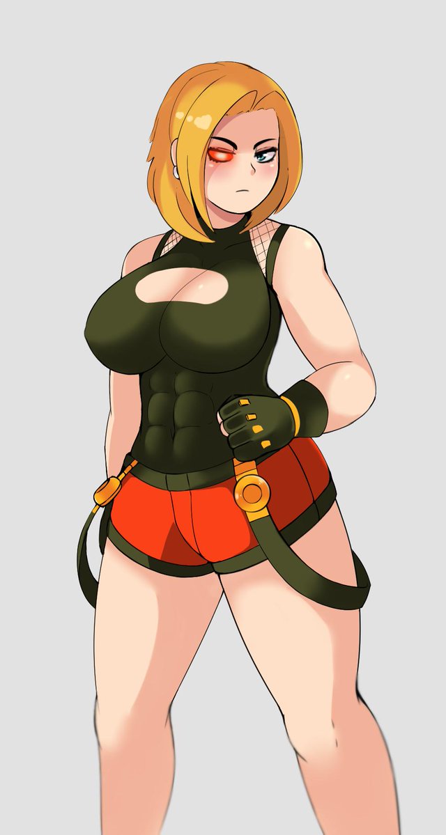 alice_yagami genderswap king_of_fighters muscle muscular_female rugal_bernstein