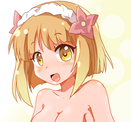 1girl blonde_hair endro! fai_fai lowres shishinon yellow_eyes