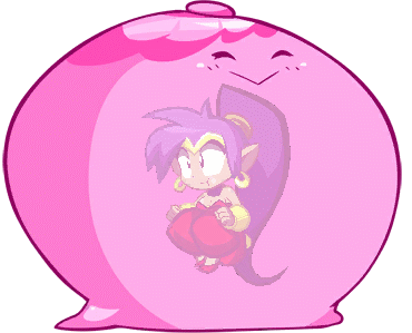 animated breasts capcom cleavage clothed clothing english_text female genie goo_creature goo_humanoid human humanoid low_res mammal monster_girl_(genre) not_furry official_art shantae shantae:_half-genie_hero shantae_(series) slimegal solo text unknown_artist video_games vore wayforward