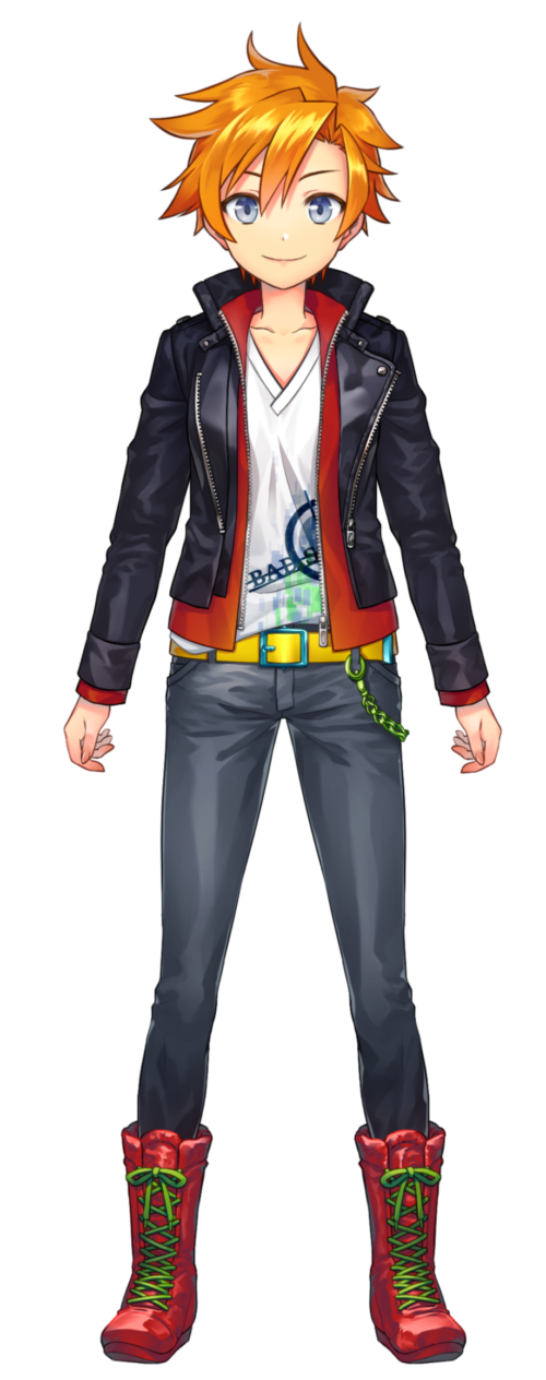 1girl belt black_jacket black_pants blue_eyes boots closed_mouth collarbone denim full_body highres jacket jeans looking_at_viewer nakao_azuma nijisanji official_art orange_hair pants red_footwear sakanahen shirt short_hair smile solo standing tachi-e transparent_background virtual_youtuber white_shirt zipper zipper_pull_tab