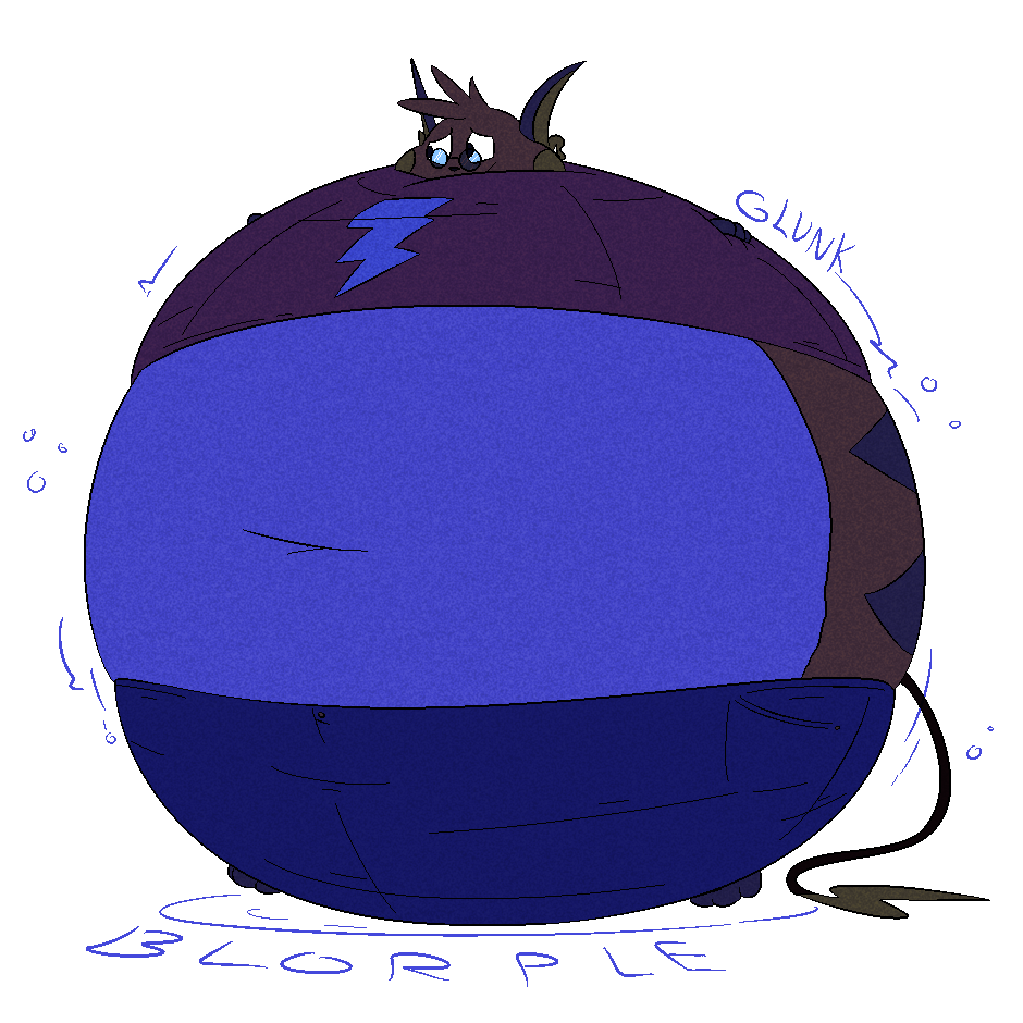 3_toes alternate_color anthro belly biped black_body black_fur black_tail blue_body blue_bottomwear blue_clothing blue_countershading blue_shorts blueberry_inflation bottomwear brown_body brown_fur character_request clothing colored countershading eyewear feet fur generation_1_pokemon glasses glunk_(sound_effect) hair hoodie hyper_inflation immobile inflation lightning_bolt_print liquid_inflation looking_away male mammal morbidly_obese morbidly_obese_anthro morbidly_obese_male navel nintendo obese obese_anthro obese_male overweight overweight_anthro overweight_male pokemon pokemon_(species) prick_ears purple_clothing purple_hoodie purple_topwear raichu rodent round_glasses rumbling_stomach shorts solo spherical_inflation tail thatoneaceguy toes topwear