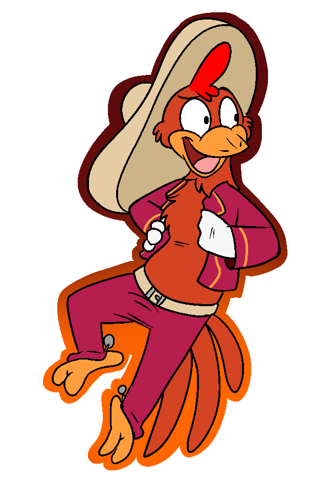 anthro avian bird chicken clothing disney galliform gallus_(genus) hat headgear headwear male panchito_pistoles phasianid smile the_three_caballeros toony unknown_artist