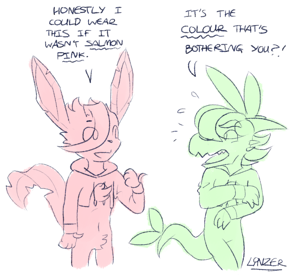 2019 anthro blush bottomless brown_eyes chest_tuft clothed clothing dragon drawyourfursona duo eeveelution embarrassed flora_fauna girly greenlinzerd hair hair_over_eye hoodie hybrid leafeon linzer lizard male male_focus mammal meme moss_(greenlinzerd) mostly_nude navel nintendo plant pok&eacute;mon pok&eacute;mon_(species) reptile scalie signature simple_background skinny solo_focus topwear tuft twitter_hoodie video_games