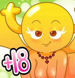 antlers areola bedroom_eyes breasts cartoon_network convenient_censorship fairy female half-closed_eyes horn jewelry low_res necklace nipples penny_fitzgerald seductive smile solo suggestive the_amazing_world_of_gumball thumbnail waniramirez wings