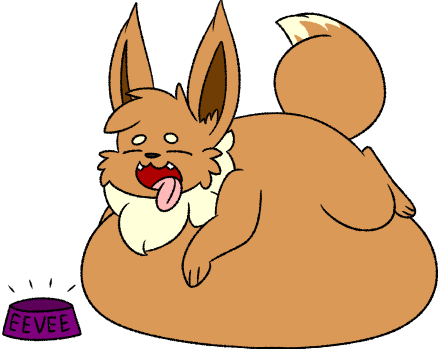 2019 alpha_channel bowl brown_fur cute_fangs dipstick_tail eevee feral food_bowl fur long_ears low_res milkpudding multicolored_fur multicolored_tail nintendo overweight pok&eacute;mon pok&eacute;mon_(species) simple_background stuffing tan_fur tongue transparent_background video_games