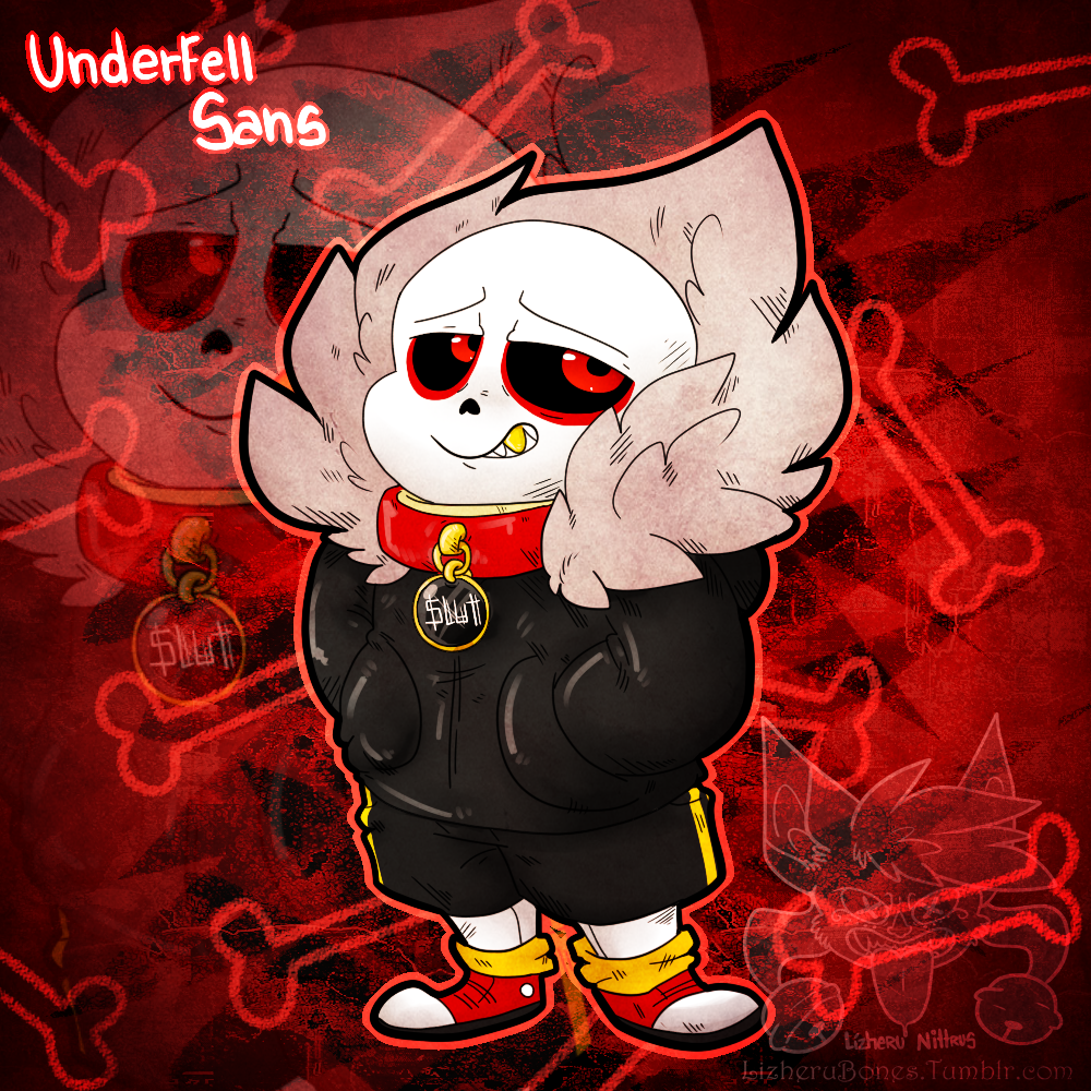 1:1 alternate_universe animated_skeleton bone clothed clothing humanoid lizheru male not_furry sans_(underfell) skeleton solo text undead underfell undertale video_games