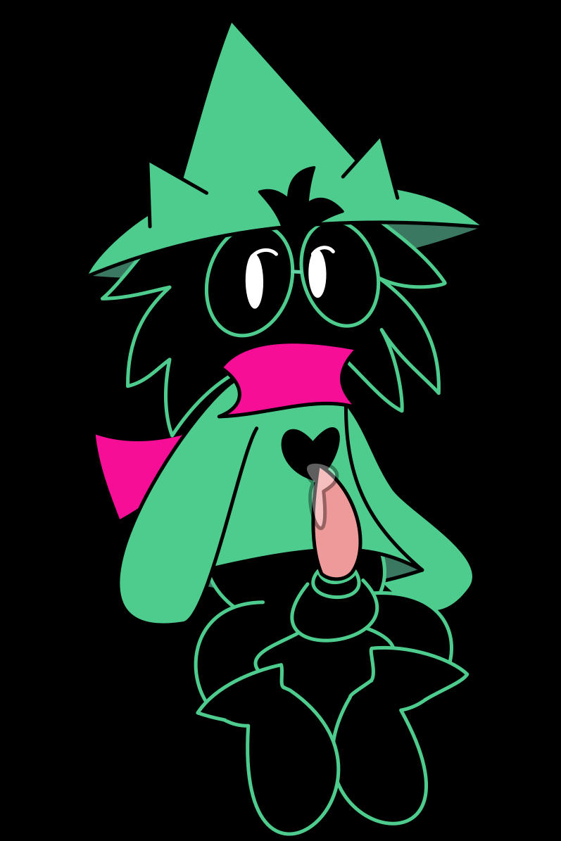 balls bodily_fluids boots bottomless bovid caprine cat-twink clothed clothing cum deltarune eyewear footwear genital_fluids glasses long_sleeves male mammal penis ralsei scarf simple_background solo tapering_penis toony video_games