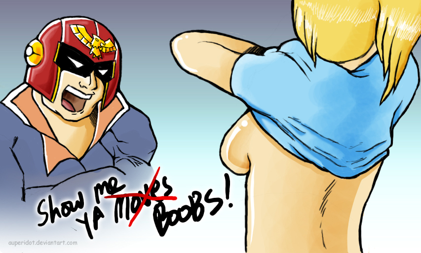 captain_falcon f-zero metroid nintendo samus_aran super_smash_bros.