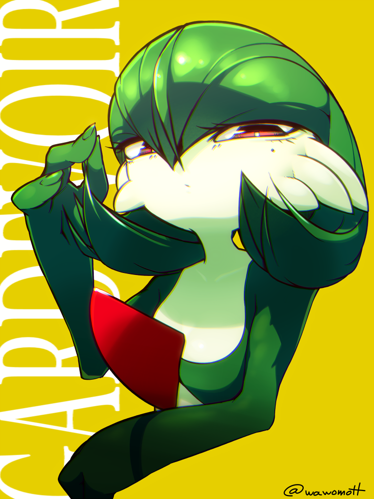 2019 bust_portrait clothed clothing female gardevoir humanoid looking_at_viewer nintendo not_furry pok&eacute;mon pok&eacute;mon_(species) portrait red_eyes solo video_games wawo