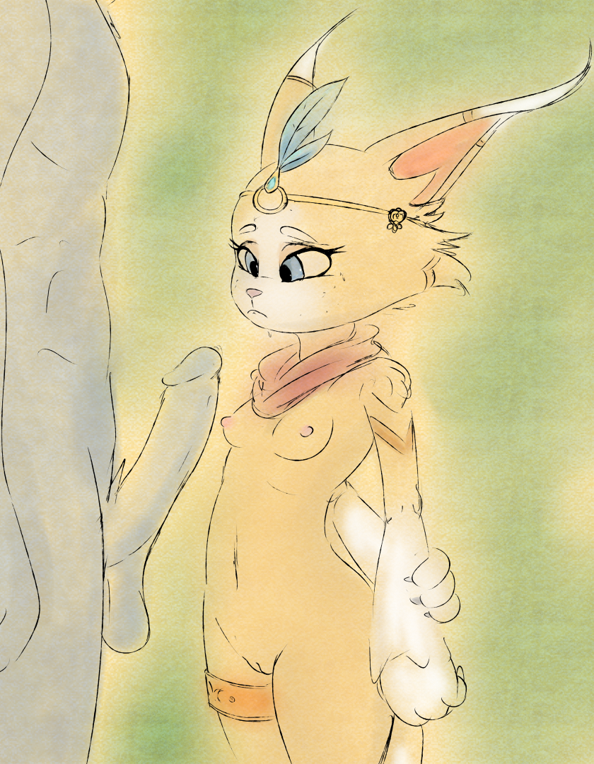 2019 anthro blue_eyes cub domestic_cat felid feline felis female freeflyspecter fur gem grey_body lynx male male/female mammal multicolored_fur nude penis pink_nose the_great_warrior_wall two_tone_fur white_fur xi_yue yellow_fur young