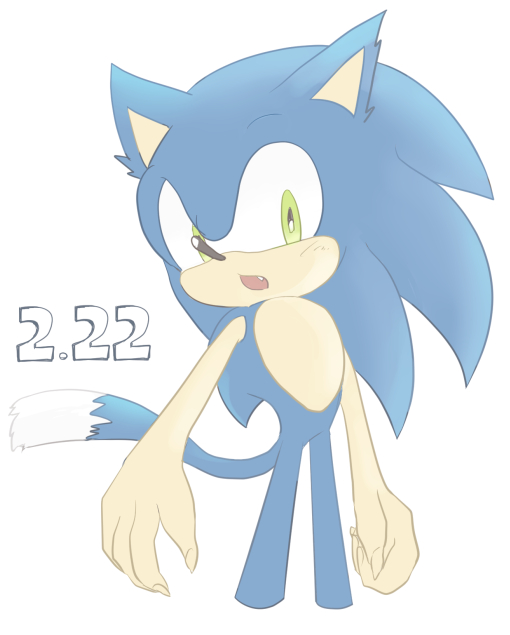 anthro blue_fur blush claws dipstick_tail eulipotyphlan female fur green_eyes hedgehog long_tail mammal multicolored_tail sikai simple_background solo sonic_(series) sonic_the_hedgehog white_background white_fur
