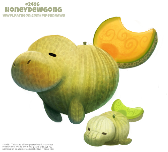 ambiguous_gender cantaloupe cryptid-creations cub dugong duo eyes_closed feral flora_fauna food food_creature fruit humor living_fruit mammal marine plant pun simple_background sirenian size_difference visual_pun white_background young