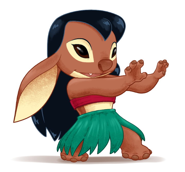 2023 4_fingers 4_toes alien alternate_species anthro biped black_hair brown_claws brown_eyes brown_nose claws clothed clothing dancing digital_drawing_(artwork) digital_media_(artwork) disney ears_down experiment_(lilo_and_stitch) feet female fingers grass_skirt hair hula lilo_and_stitch lilo_pelekai lilo_pelekai_(experiment) long_hair midriff no_sclera open_mouth open_smile pivoted_ears red_clothing red_topwear red_tube_top shaded smile soft_shading solo toes topwear tube_top unknown_artist young young_anthro