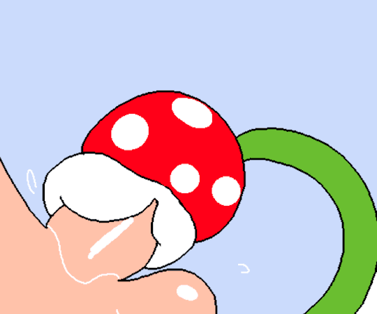 1:1 2d_animation ambiguous_gender animated balls bodily_fluids duo fellatio flora_fauna human lips loop male male/ambiguous mammal mario_bros mark_m nintendo not_furry oral penile penis piranha_plant plant saliva sex solo_focus thick_lips video_games