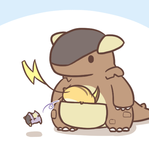 1:1 2019 ambiguous_gender baby_kangaskhan cub humor in_pouch kangaskhan low_res mammal marsupial nintendo parent parent_and_child pok&eacute;mon pok&eacute;mon_(species) pouch_(anatomy) raichu rairai-no26-chu video_games young